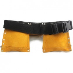 Child's Leather Tool Belt and Flashlight- Suede Leather Working Tool Pouch and Durable- Yellow $47.93 Kids' Costumes