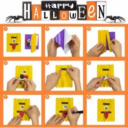 Halloween Crafts Kits for Kids Unfinished Arts and Crafts Supplies DIY Halloween Toys Gifts Childrens Wood Craft Kits for Hom...