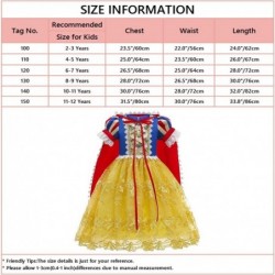 Princess Birthday Dress Girls Snow White Costume Halloween Christmas Fancy Cosplay Party Outfits w/Accessories $36.98 Kids' C...