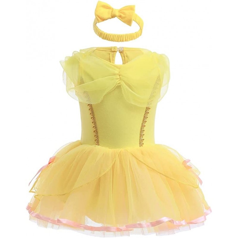 Baby Girls Halloween Costumes Princess Birthday Romper Tutu Dress w/Headband Christmas Party Fancy Outfits $38.20 Kids' Costumes