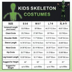 Halloween Costume Glow in the Dark Skeleton costume Halloween Skeleton outfit for Boys Girls $34.99 Kids' Costumes