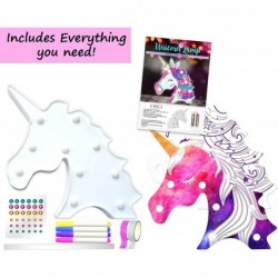 Easy DIY Unicorn LED Night Light Kids Lamp Kit for Girl Crafts – My First Beginner Arts and Crafts Gift STEM STEAM Toys Paint...