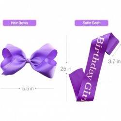 Flower Birthday Girl Outfit & Party Costume - T-Shirt Tutu Dress Hair Bow and Satin Sash $42.17 Kids' Costumes