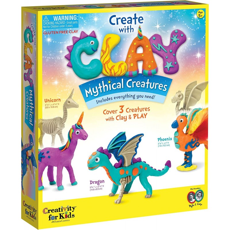 Create with Clay Mythical Creatures – Sensory Arts & Crafts For Kids $21.47 Kids' Drawing & Writing Boards