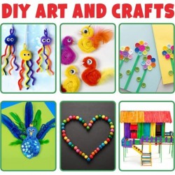 [1200+ Pcs Crafting Set Kits- Arts and Crafts Vault - Mega Craft Supplies Library for Kids Ages 4 5 6 7 8 9 10 11 & 12 Years ...