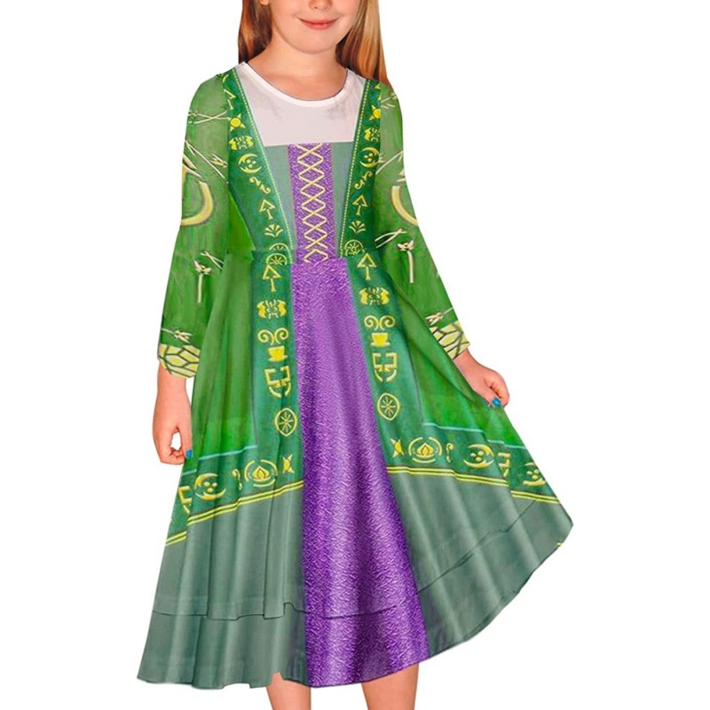 Kids Sanderson Sisters Costume Halloween Hocus Pocus Dress 3-14 Years $45.30 Kids' Costumes