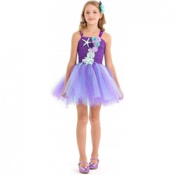 Mermaid Tulle Tutu Dress for Girls Princess Mermaid Birthday Party Outfit Halloween Costume Dress up with Headband $32.77 Kid...