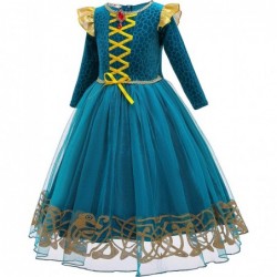 Brave Princess Merida Costume Kids Dress up Costume Birthday Carnaval Party Classic Costume 7Y $60.52 Kids' Costumes