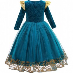 Brave Princess Merida Costume Kids Dress up Costume Birthday Carnaval Party Classic Costume 7Y $60.52 Kids' Costumes