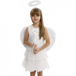 Angel Wings and Halo Kids Teens Girls Women Adult Halloween Costume for Women Headband Dress Up & Pretend Play $32.06 Kids' C...