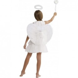 Angel Wings and Halo Kids Teens Girls Women Adult Halloween Costume for Women Headband Dress Up & Pretend Play $32.06 Kids' C...