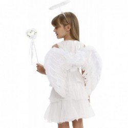 Angel Wings and Halo Kids Teens Girls Women Adult Halloween Costume for Women Headband Dress Up & Pretend Play $32.06 Kids' C...