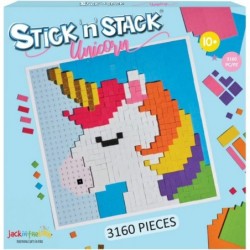 Stick n Stack Mosaic Arts and Crafts for Kids and Adults with 3D Foam Stickers - Unicorn Design - Mess-Free Kids Craft Kit fo...