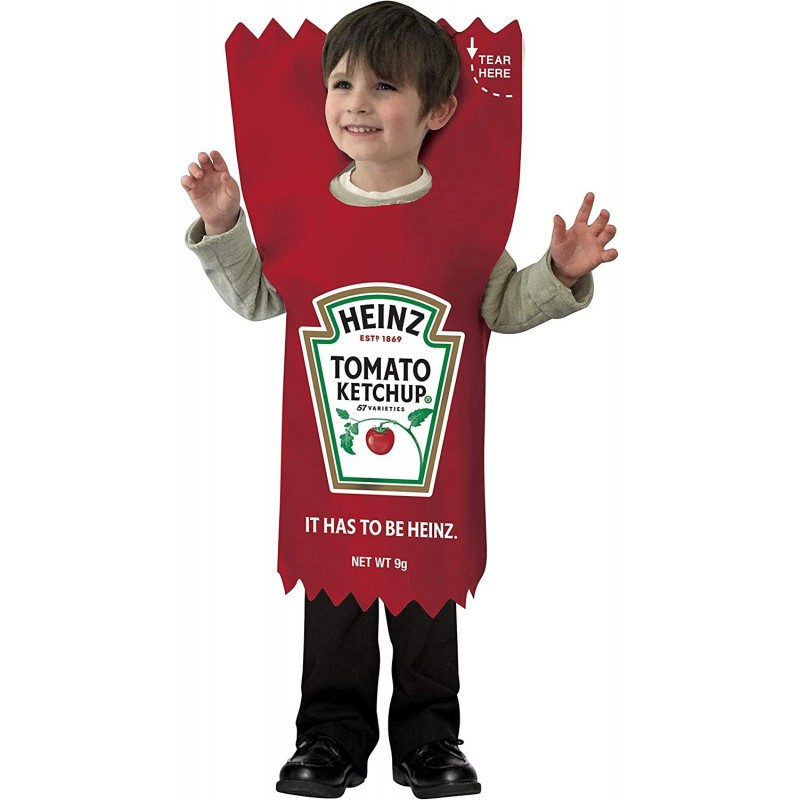 Heinz Ketchup Packet Kids Costume $65.92 Kids' Costumes