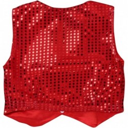 Girls' Boys' Glittery Sequined Vest Jacket Hip-Hop Street Dance Wear Stage Performance Waistcoat $14.21 Kids' Costumes