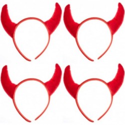 Devil Headbands - 4 Pack Polyester Red Halloween Devil Headbands - Great for Costume Party for Kids and Aults $16.98 Kids' Co...