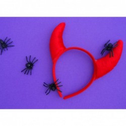 Devil Headbands - 4 Pack Polyester Red Halloween Devil Headbands - Great for Costume Party for Kids and Aults $16.98 Kids' Co...