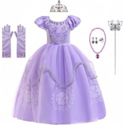 Girls Rapunzel Princess Sofia Costume Birthday Christmas Halloween Cosplay Carnival Fancy Dress w/Gloves Accessories $33.83 K...