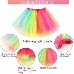 4 Pack Little Girls Tutu Skirts Stars Sequins Ballet Dance Tulle Tutu for Halloween Birthday Princess Dress Up Costume Party ...