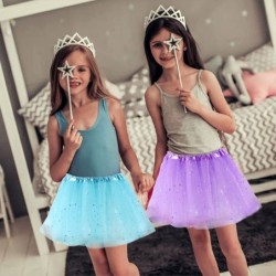 4 Pack Little Girls Tutu Skirts Stars Sequins Ballet Dance Tulle Tutu for Halloween Birthday Princess Dress Up Costume Party ...