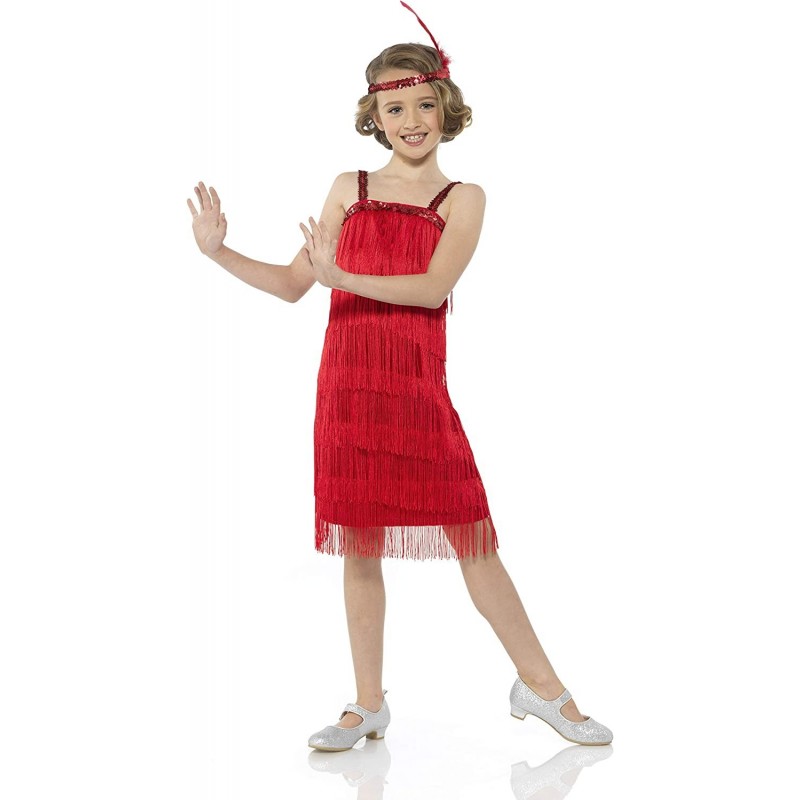 Roaring 20s 1920 Red Flapper Dress Girl's Costume $26.43 Kids' Costumes