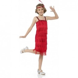 Roaring 20s 1920 Red Flapper Dress Girl's Costume $26.43 Kids' Costumes