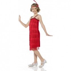 Roaring 20s 1920 Red Flapper Dress Girl's Costume $26.43 Kids' Costumes