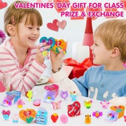 28Pcs Valentines Party Favors 3D Valentine Day Gifts for Kids Light Up Rings Classroom Exchange Valentine Toy Valentine Goodi...