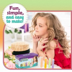 Kids Lip Balm Making Craft Kit with Natural Ingredients - Makes a Great Girls Lip Gloss Set - Great Birthday Gifts for 8 9 10...