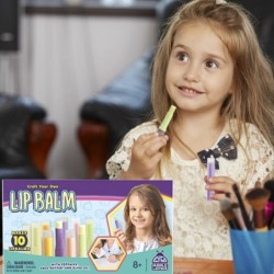 Kids Lip Balm Making Craft Kit with Natural Ingredients - Makes a Great Girls Lip Gloss Set - Great Birthday Gifts for 8 9 10...