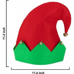 3 Packs Christmas Elf Felt Hat Christmas Holiday Party Hats featuring One size fits most unisex hats for Jingle Bells Kids Te...