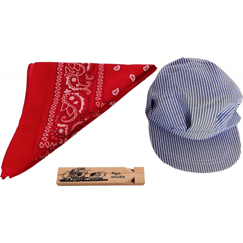 Children's Train Conductor Dress Up Kit - Hat Whistle and Bandana $20.73 Kids' Dress-Up Accessories