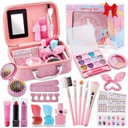 Kids Makeup Kit Gifts for Girls Safe & Non-Toxic Washable Kids Pretend Dress Up Makeup Set Princess Role Play for Girls 3 4 5...