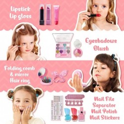 Kids Makeup Kit Gifts for Girls Safe & Non-Toxic Washable Kids Pretend Dress Up Makeup Set Princess Role Play for Girls 3 4 5...