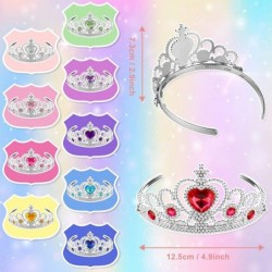 10 Pieces Princess Crowns Dress up Princess Tiaras for Little Girls Toddler Princess Costume Party Accessories $24.68 Kids' D...