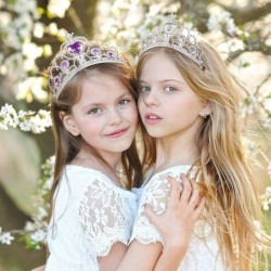 10 Pieces Princess Crowns Dress up Princess Tiaras for Little Girls Toddler Princess Costume Party Accessories $24.68 Kids' D...