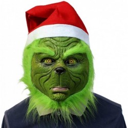 Green Monster Mask Deluxe Latex Comedy Movie Halloween Christmas Party Cosplay Props $33.81 Kids' Dress-Up Accessories