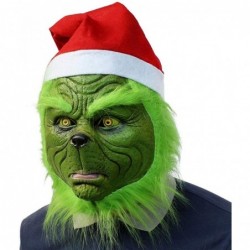 Green Monster Mask Deluxe Latex Comedy Movie Halloween Christmas Party Cosplay Props $33.81 Kids' Dress-Up Accessories