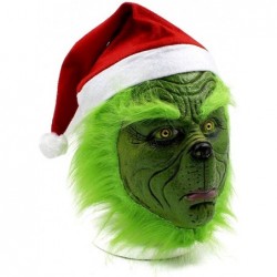 Green Monster Mask Deluxe Latex Comedy Movie Halloween Christmas Party Cosplay Props $33.81 Kids' Dress-Up Accessories