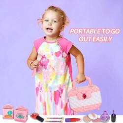 Kids Makeup Kit for Girl Toys 42 Pcs Washable Toddler Makeup Kit Girls Toys Real Cosmetic Makeup Set Safe & Non-Toxic Frozen ...