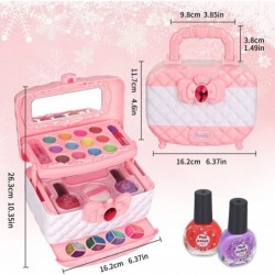 Kids Makeup Kit for Girl Toys 42 Pcs Washable Toddler Makeup Kit Girls Toys Real Cosmetic Makeup Set Safe & Non-Toxic Frozen ...